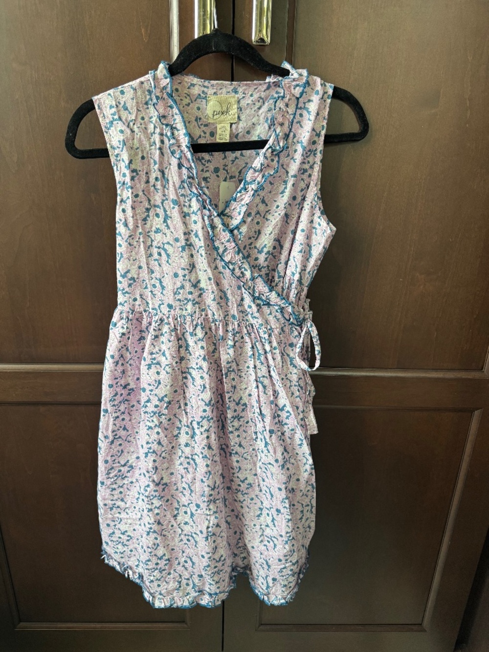 Peek wrap dress